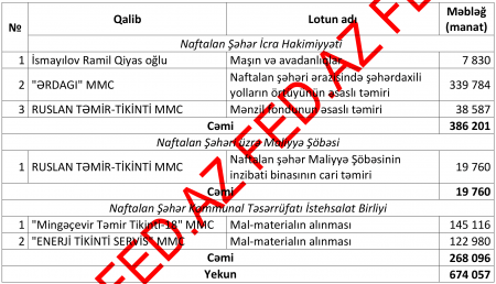 Naftalan icra hakimiyyətinin öz balaca dünyası var... Naftalan icra hakimiyyətinin öz balaca dünyası var...