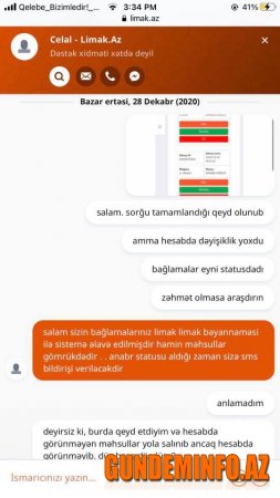 "Təəssüf ki arrtıq mesajlarımı oxumurlar2