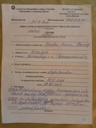 Epilepsiyalı uşağın pensiyasını kəsiblər... Epilepsiyalı uşağın pensiyasını kəsiblər...
