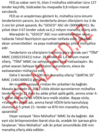 Azərbaycanda mühafizə tenderlərini kimlər udur? Azərbaycanda mühafizə tenderlərini kimlər udur?