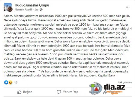 `Kapital Bank` vətəndaşın son qəpiyinə TAMAH SALIB... `Kapital Bank` vətəndaşın son qəpiyinə TAMAH SALIB...