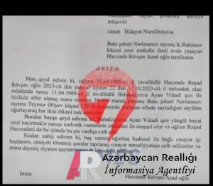 ”Ayan Babakişiyeva oğlumu pis vərdişlərə cəlb edir, onlar əlbir olub 30 min pulumu oğurlayıb” ”Ayan Babakişiyeva oğlumu pis vərdişlərə cəlb edir, onlar əlbir olub 30 min pulumu oğurlayıb”