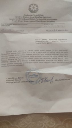 “Sosial Müdafiə Fondunun əlindən təngə gəlmişəm” “Sosial Müdafiə Fondunun əlindən təngə gəlmişəm”