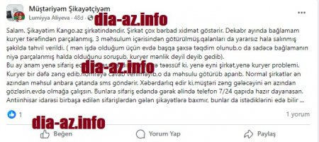 Burda müştərinin sifariş etdiyi məhsullar OĞURLANIR... Burda müştərinin sifariş etdiyi məhsullar OĞURLANIR...