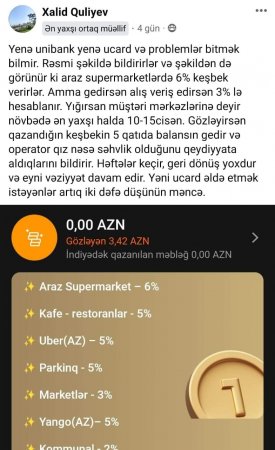 "“Ucard” əldə etmək istəyənlər, artıq iki dəfə düşünün..." "“Ucard” əldə etmək istəyənlər, artıq iki dəfə düşünün..."