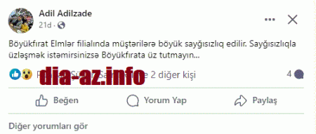 "Sayğısızlıqla üzləşmək istəmirsinizsə, `Böyükfırat`a üz tutmayın..." "Sayğısızlıqla üzləşmək istəmirsinizsə, `Böyükfırat`a üz tutmayın..."