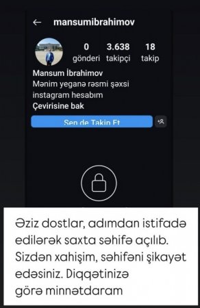 Mənsum İbrahimova qarşı saxtakarlıq Mənsum İbrahimova qarşı saxtakarlıq