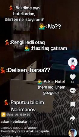 14 yaşlı qız “Askar” hoteldə münasibətdə olduğu şəxs tərəfindən şantaj edilib