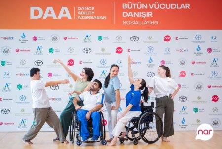 İnklüziv təşəbbüsləri dəstəkləyən “Nar” “DanceAbility” iştirakçıları ilə görüşüb İnklüziv təşəbbüsləri dəstəkləyən “Nar” “DanceAbility” iştirakçıları ilə görüşüb