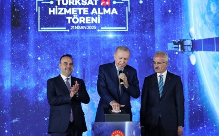 Türkiyənin ilk milli rabitə peyki istifadəyə verilib Türkiyənin ilk milli rabitə peyki istifadəyə verilib